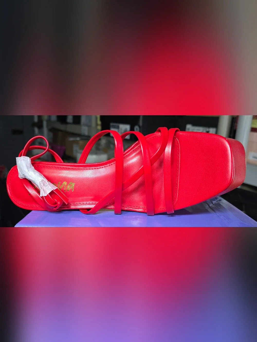 Liliana “CHAI” Red Platform Heels – Women’s Size 8 – New in Box